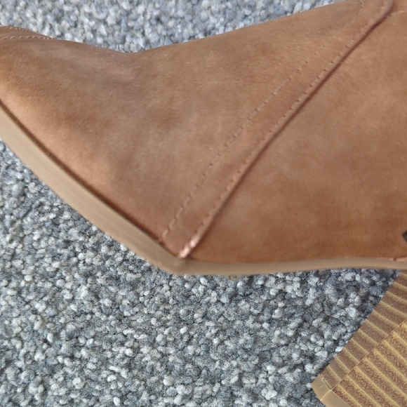 CL by Laundry Brown Peep-Toe Heeled Boots - Picture 13 of 15